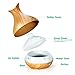 URPOWER Essential Oil Diffuser, 400ml Wood Grain Cool Mist Humidifiers Ultrasonic Aromatherapy Diffusers with 4 Timer Setting and High or Low Mist Output for Home Bedroom Baby Room Study Yoga Office