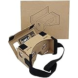 Google Cardboard,Virtual Real Store 3D VR Headsets Virtual Reality Glasses Box with Clear 3D Optical Lens and DIY Comfortable Head Strap Nose Pad for All 3-6 Inch Smartphones … (1 Pack)