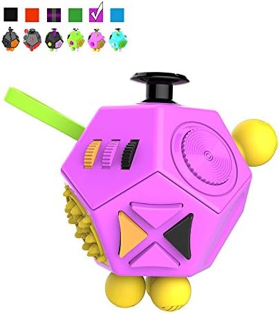Pybrainpower 12-Sides Fidget Toys are Typically Intended to Help Students with Autism or ADHD Focus Better, Relieves Stress And Anxiety For Children And Adults (pink)