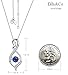 Forever Love Infinity Pendant Blue Sapphire Necklace for Women Birthday Gifts Sterling Silver September Birthstone Fine Jewelry