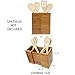 Bamboo Expandable Utensil Holder Organizer|Constructed from 100% Real Bamboo Wood● Durable ●Dividers for Flatware and Kitchen Utensils