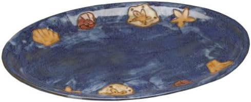 Animal World - Sea Shells Hand-Etched Oval Serving Platter