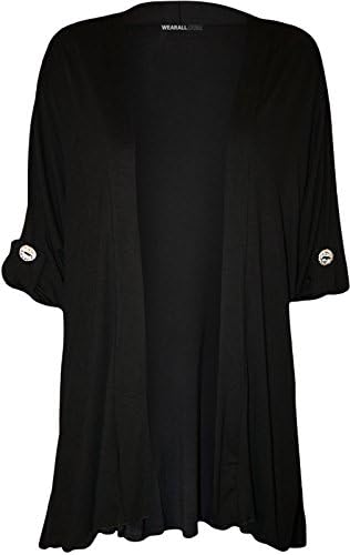 Comfiestyle New Women Plus Size Open Stretch Cardigan. UK 12-16