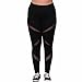 Tootu Women Plus Size Elastic Leggings Solid Criss-Cross Hollow Out Sport Pants