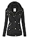 MBJ WJC643 Womens Pop of Color Parka Jacket S BLACK