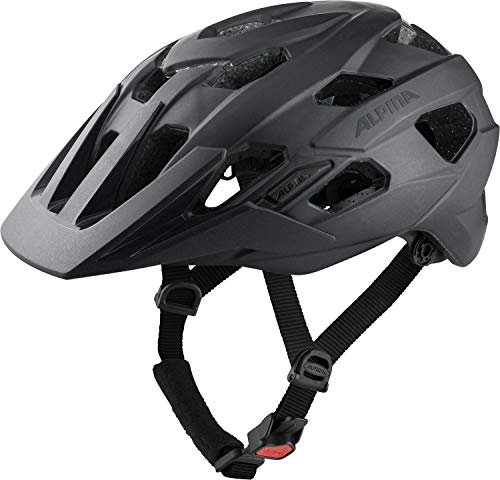 ALPINA ANZANA MTB-Fahrradhelm, Black matt, 52-57 cm