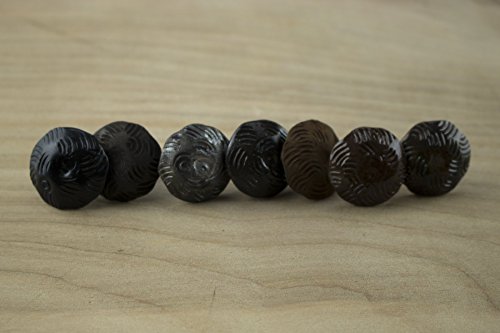 50 Pack Door Clavos Decorative Nails 1" Wavy Pattern Rustic Hammered Iron Various Finishes Available