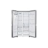 LG GSL761PZXV Freestanding American Fridge Freezer, Frost Free, 246 liters, Stainless Steel, Noise level: