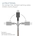 Native Union NIGHT Cable - Lightning to USB Charging/Sync Cable - Extra Long 3 Meter Braided Cable with Weighted Anchor Knot - Compatible with iPhone, iPad, iPod (Zebra)