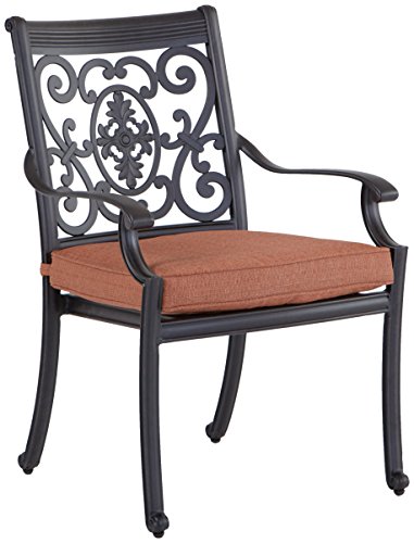 Darlee St. Cruz Cast Aluminum 10-Piece Dining Set with Seat Cushions, 64-Inch Square Dining Table and 30-Inch Lazy Susan, Antique Bronze Finish - Thumbnail 2