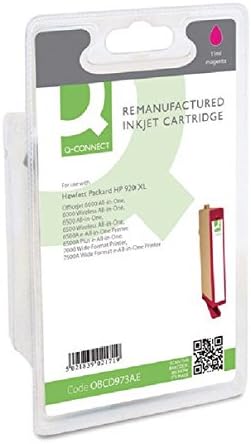 Q-Connect HP 920XL Remanufactured Magenta Inkjet Cartridge High Yield, Pink