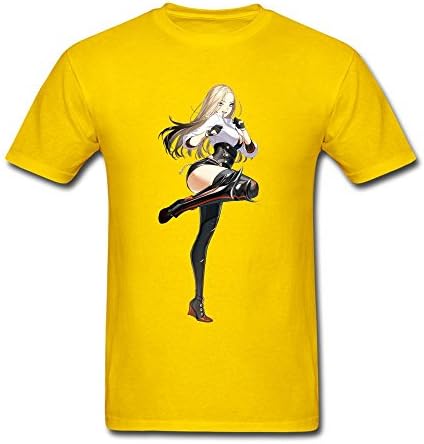 Men's Beautiful Short Sleeve T-shirts S Yellow