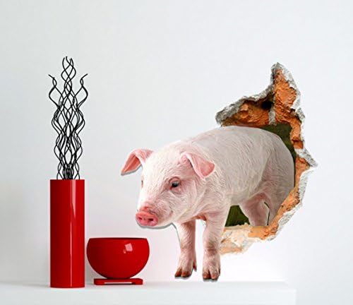 3D Wall Sticker Decal Kids Room Mural cartoon animation Removable Home Decal Home Decor Pig