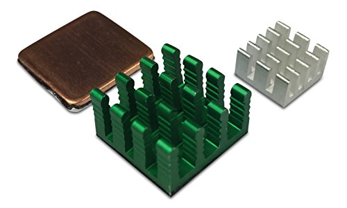 GorillaPi-disipador-de-Calor-para-Raspberry-Pi-3-y-Pi-2-Modelo-B-3pc-Set-x1-x2-de-Cobre-Aluminio-con-Pre-Instalado-refrigeracin-disipador-de-Calor-Adhesivo-ofreciendo-un-Gran-Ventaja
