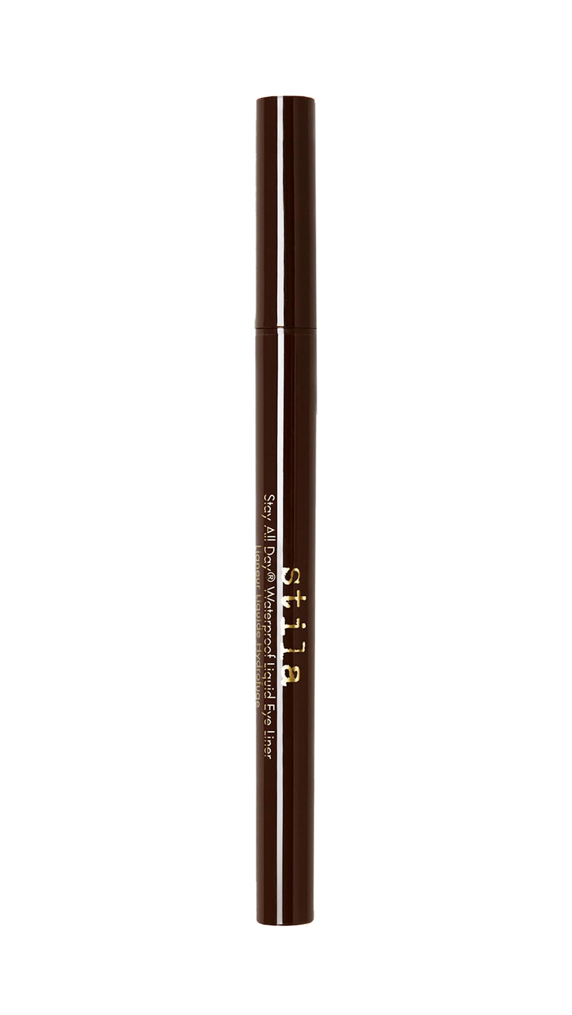Stila Stay All Day® Liquid Eyeliner – Dark Brown, Stay All Day Waterproof Liquid Eye Liner 0.5ml – Cruelty Free, Smudge-Proof & Long-Wearing with Glide-On Satin Finish
