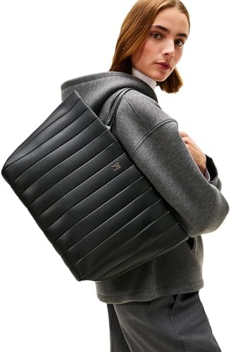 TH GRACE TOTE AW0AW17670 - Bolsa para mujer, color negro (negro), talla única, Negro (Negro), One Size