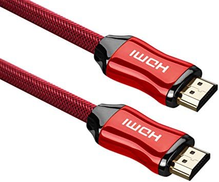 Yason High Speed Hdmi a to a Cable---4k Ultra Hd Series Braided High Speed Zinc Alloy Connector(30 Feet/ 10 Meter), 3d Ps4 2160p - For Ps3, Ps4, Xbox 360, Mac, Hdtv, Lcd... (30 Feet, Red)