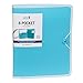 DocIt 8 Pocket Folder, Multi Pocket Folder Perfect for School, Office and Project Organization, Expanding Folder Holds 200 Letter Size Papers, Blue (00908-BL)