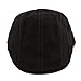 Siggi Men's 100% Cotton Newsboy Driving Duckbill Ivy Cap Irish Cabbie Hat Black Medium Black