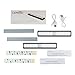 Motion Sensor Wireless Under Cabinet Lights,USB Rechargeable Motion Activated Closet Lights for Wardrobe/Drawer/Cupboard/Counter,Stick On Anywhere Magnetic LED Light Bar,10 LEDs,White Light,2 Pack