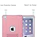 CreaDream New iPad 9.7 Inch Case 2018/2017, iPad 6th/5th Generation Case 3 Layer Shockproof Rugged Drop Protection Cover Built with Kickstand for Apple iPad 9.7 inch A1893 A1954 A1822 A1823 (Pink)