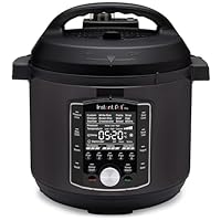 Instant Pot Pro 10-in-1 Pressure Cooker, Slow Cooker, Rice/Grain Cooker, Steamer, Sauté, Sous Vide, Yogurt Maker, Sterilizer, and Warmer, Includes App With Over 800 Recipes, Black, 6 Quart