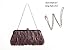 PULAMA Clutch Purse for Women, Pleated Satin Bridal Clutch Crossbody Evening Bag for Wedding & Prom Party, Brown