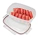 Rubbermaid Lock-Its Rectangular Food Storage Container with Easy Find Lid, 2.5 Gallon, Racer Red