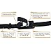 Boncas Sturdy 16-foot-by-1-inch Tie Down Strap Lashing Strap Cargo Tie-down Strap Padded Cam Lock Buckle 2 Pack