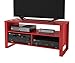 Altra TV Stand and Component Media Bench, 44-Inch, Ruby Red Finish
