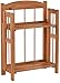 Bookcase for Decoration, Home Shelving, and Organization by Lavish Home- 2 Shelf, Folding Wood Display Rack for Home and Office (Light Brown)
