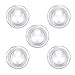 econoLED Activated, 5 Pack LED Battery-Powered Wireless Night Tap Touch Lamp Stick-on Push Safe Lights for Hallway Kitchen Bedroom Bathroom Closets Cabinets, White primary
