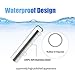 HRX Package Waterproof Stainless Steel Pill Case Keychain, Portable Travel Pill Container with 3 Compartments, Small Durable Pill Holder Bottle for Men Women Purse Pocket
