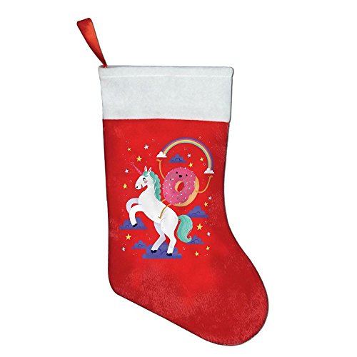 Christmas Stocking Unicorn And Donuts2 Charm Children's Favorite Christmas Stocking Of Tree Decorations
