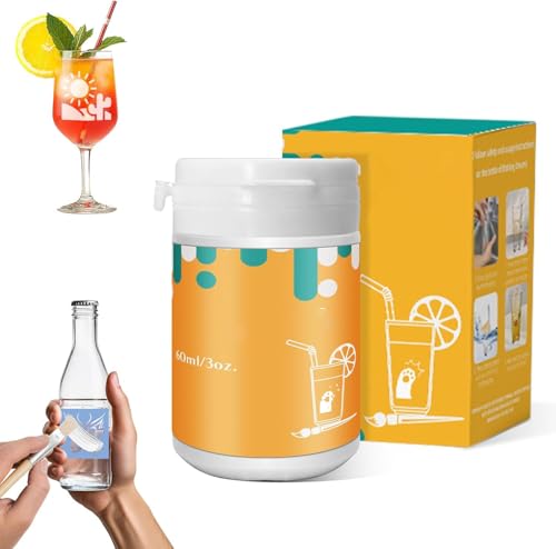 Art Etch Starter Cream(3 oz) for Glass for Intricate Designs, Create Stunning Designs on Glass Surfaces, DIY Art Craft Supplies Create Permanently, Perfect for Mirrors, Windows, Glassware