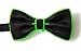 NEON NIGHTLIFE Light Up St Patricks Day Bow Tie, Irish Green Men's Glow in the Dark LED Tie
