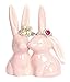 Beth Marie Luxury Boutique Bunny Rabbit Ring Holder, Pink Ceramic Engagement and Wedding Ring Holder, Measures 2.75
