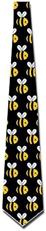 HOTOU Men's Animated Bee Fashion Neckties Skinny Tie