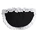 FEESHOW Men's Bowknot Sissy Maid Floral Lace Bikini Briefs Low Waist Panties Underwear Black Large (Waist 30.0-55.0