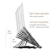 MeFee Laptop Stand Adjustable Laptop Computer Stand Multi-Angle Stand Phone Stand Portable Foldable Laptop Riser Notebook Holder Stand Compatible for 9 to 15.6” Laptops Blackthumb 3