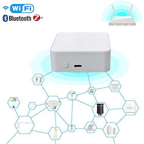 MOZUN Tuya Smart Gateway 3 en 1 Wifi Bluetooth Zigbee Protocolo Smart Home Automation Center Smart Life App Control compatible con Alexa Google Home