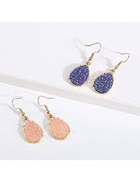 BaubleStar - Pendientes colgantes con diseño de lágrima