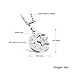 HIJONES Men's Stainless Steel Islamic Charm Crescent Moon and Star Pendant Necklace Chain 20 Inches