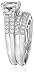 Amazon Collection Sterling Silver Cubic Zirconia Ladies Ring Set, Size 7
