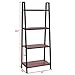 Tangkula 4-Tier Ladder Shelf, Ladder Bookcase Indoor & Outdoor Wood Bookshelf, Display Shelves, Plant Flower Stand Shelf (2)