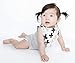 Baby Bandana Drool Bibs with Snaps, Organic Super Absorbent Cotton Drooling & Teething Bib Set of 4 by Matimati (Glasses & Feathers)