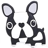 Single Black French Bulldog Silicone Teether Baby Teethers