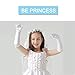 CODOHI Girls Satin Dress Princess Gloves (4 Pairs) for Tea Party -for Age 4-10