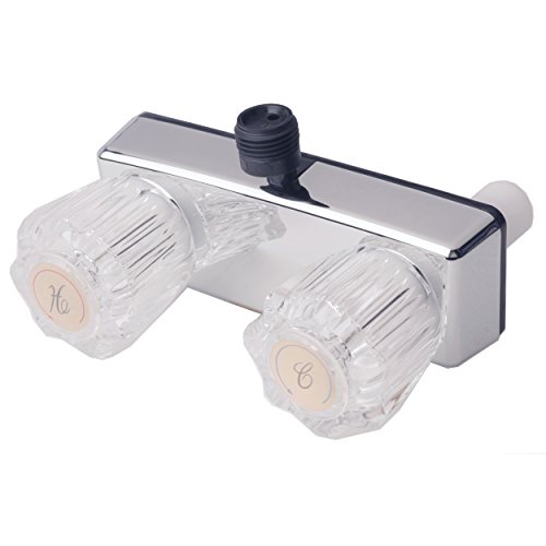 Builders Shoppe RV/Motorhome Replacement Non-Metallic 3220ACP Two Handle Shower Faucet Valve Diverter, Chrome Finish