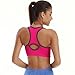 YAHA Women’s Sports Bra Racerback Yoga Workout Bra (L, Rose)